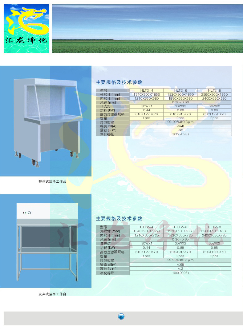 水平流、垂直流百级层流洁净工作台参数